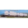 Gunderson MAXI-IV 3-Unit Well Car with 6 53′ Containers - Ready to Run -- BNSF Railway 253806 (Box, N, Kato USA Inc 1066186