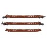 NSC Articulated 3-Unit 53′ Well Car - Ready-to-Run -- BNSF Railway 211509, HO, WalthersMainline 55817