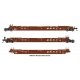 NSC Articulated 3-Unit 53′ Well Car - Ready-to-Run -- BNSF Railway 211550, HO, WalthersMainline 55819