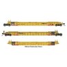 NSC Articulated 3-Unit 53′ Well Car - Ready-to-Run -- TTX 787329, HO, WalthersMainline 55831