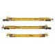 NSC Articulated 3-Unit 53′ Well Car - Ready-to-Run -- TTX 786947, HO, WalthersMainline 55832
