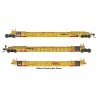 NSC Articulated 3-Unit 53′ Well Car - Ready-to-Run -- TTX 786996, HO, WalthersMainline 55833