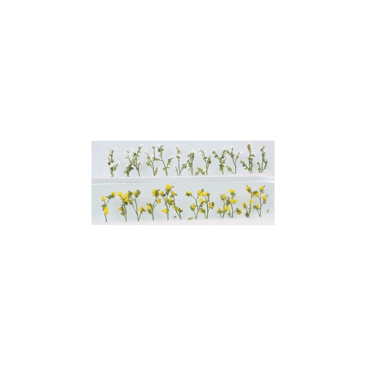 Daisies -- 7/8′ 2.2cm Tall pkg(24), O, JTT Miniature Tree 95544