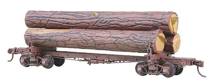 102 Skeleton Log Car with Logs - Kit -- Undecorated, HO, Kadee Quality Products 102