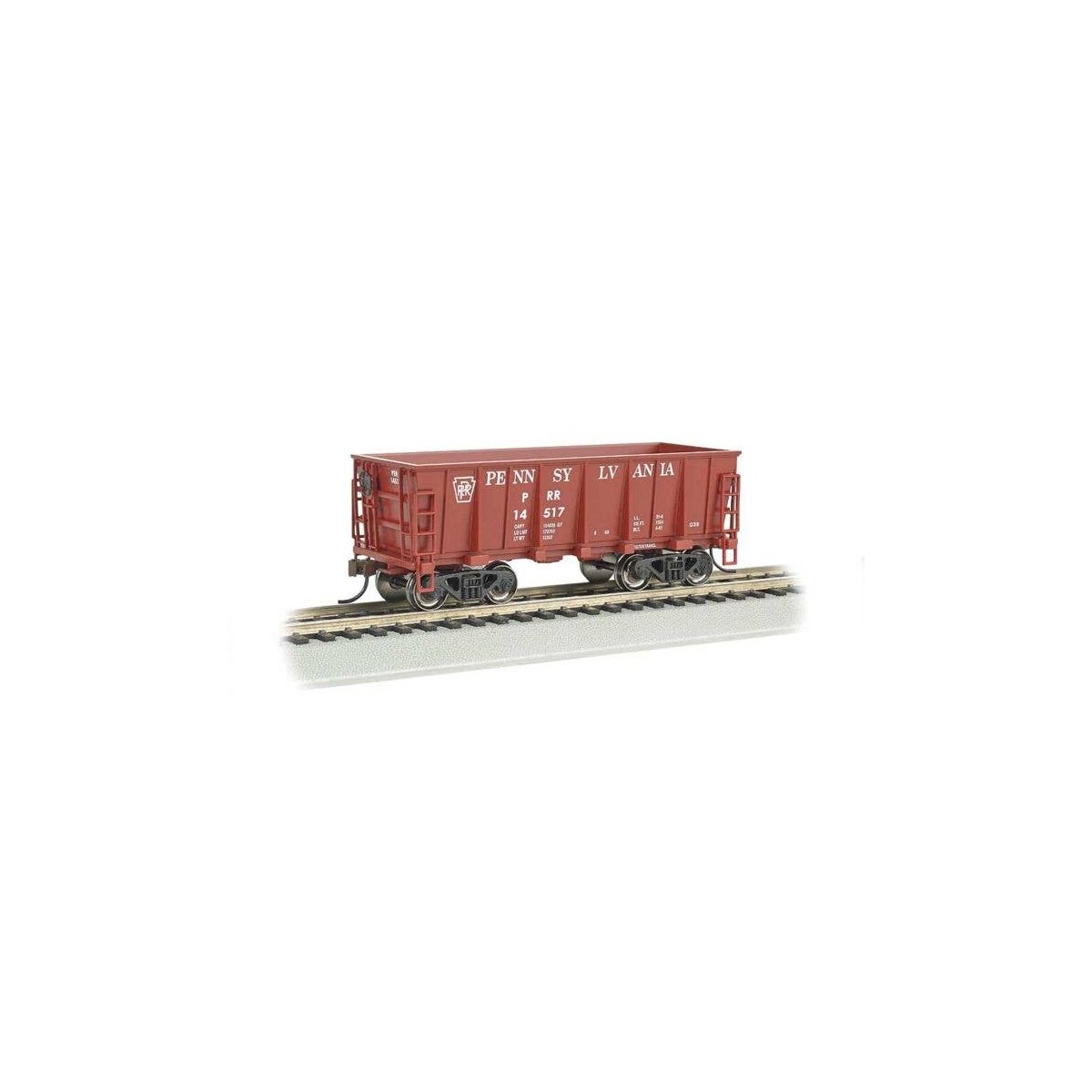 Ore Car - Ready to Run - Silver Series(R) -- Pennsylvania Railroad 14517 (Tuscan), HO, Bachmann Industries 18605