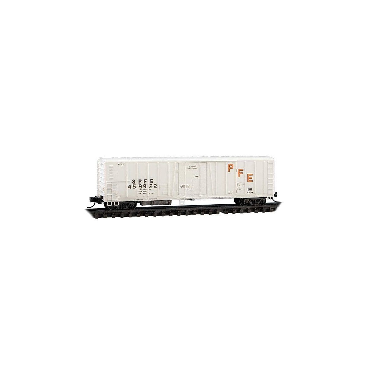 PC&F Class R-70-13 Steel Mechanical Reefer No Roofwalk - Ready to Run -- Pacific Fruit Expres, N, Micro Trains Line 8100080