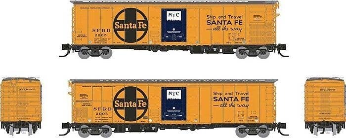 Class RR-56 Mechanical Reefer - Ready to Run -- Santa Fe 1 (orange, blue, black, Ship and Tra, N, Rapido Trains Inc 561006A