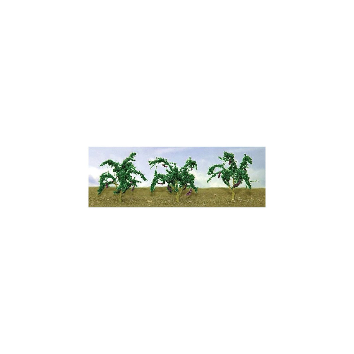 Eggplants -- pkg(6), O, JTT Miniature Tree 95578