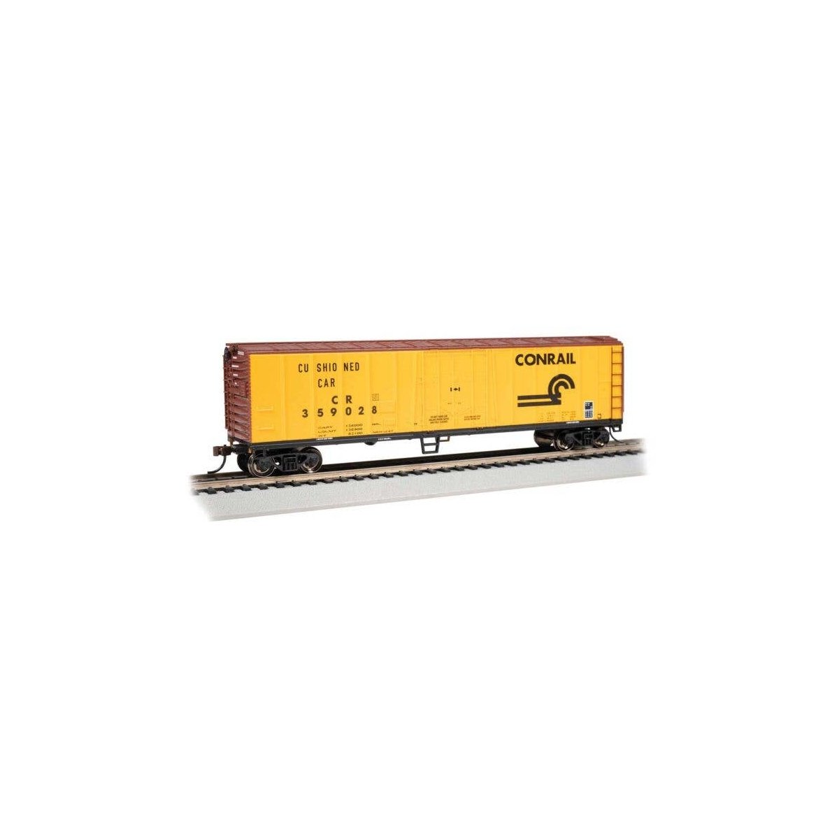 50′ Steel Mechanical Reefer - Ready to Run - Silver Series(R) -- Conrail 359028 (orange, Box, HO, Bachmann Industries 17911