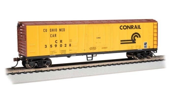 50′ Steel Mechanical Reefer - Ready to Run - Silver Series(R) -- Conrail 359028 (orange, Box, HO, Bachmann Industries 17911