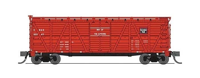 PRR K7 Stock Car with Sheep Sounds - Ready to Run -- Chicago, Burlington & Quincy 52675 (, N, Broadway Limited Imports 8465