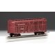 40′ Stock Car - Ready to Run - Silver Series(R) -- Atchison, Topeka & Santa Fe (Boxcar Red), HO, Bachmann Industries 18502