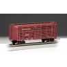 40′ Stock Car - Ready to Run - Silver Series(R) -- Atchison, Topeka & Santa Fe (Boxcar Red), HO, Bachmann Industries 18502