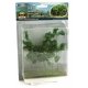 Woods Edge Trees -- Green - 4 to 5-1/2′ 10.2 to 14cm pkg(5), ALL, JTT Miniature Tree 95618