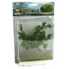 Woods Edge Trees -- Green - 4 to 5-1/2′ 10.2 to 14cm pkg(5), ALL, JTT Miniature Tree 95618