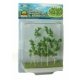 Woods Edge Trees -- Pastel Green 4 to 5-1/2′ pkg(8), ALL, JTT Miniature Tree 95621