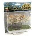 Woods Edge Trees -- Beige-Green 3 to 3-1/2′ pkg(9), ALL, JTT Miniature Tree 95626