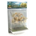 Woods Edge Trees -- Beige-Green 4 to 5-1/2′ pkg(5), ALL, JTT Miniature Tree 95627
