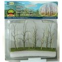 Woods Edge Trees -- Bare 3 to 3-1/2′ pkg(14), ALL, JTT Miniature Tree 95629
