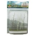 Woods Edge Trees -- Bare 4 tp 5-1/2′ pkg(8), ALL, JTT Miniature Tree 95630