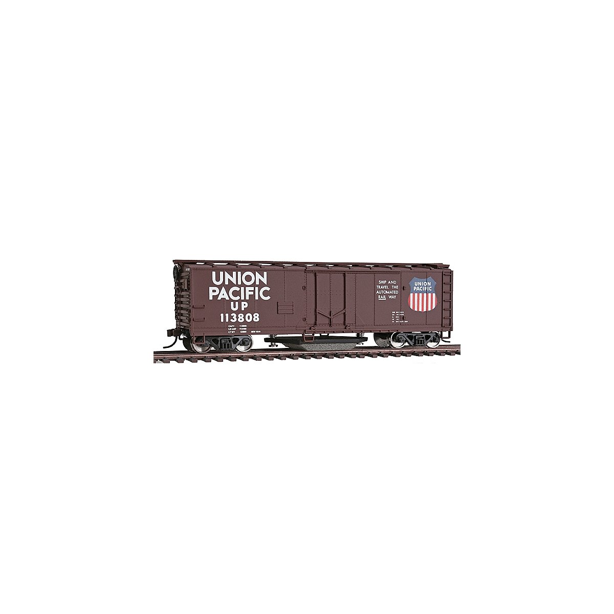 40′ Plug-Door Track Cleaning Boxcar - Ready to Run -- Union Pacific(R) (Boxcar Red, white Large, HO, WalthersTrainline 1756