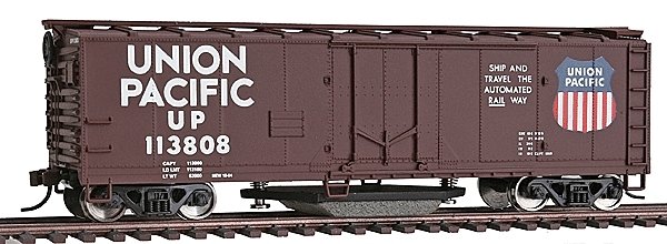 40′ Plug-Door Track Cleaning Boxcar - Ready to Run -- Union Pacific(R) (Boxcar Red, white Large, HO, WalthersTrainline 1756