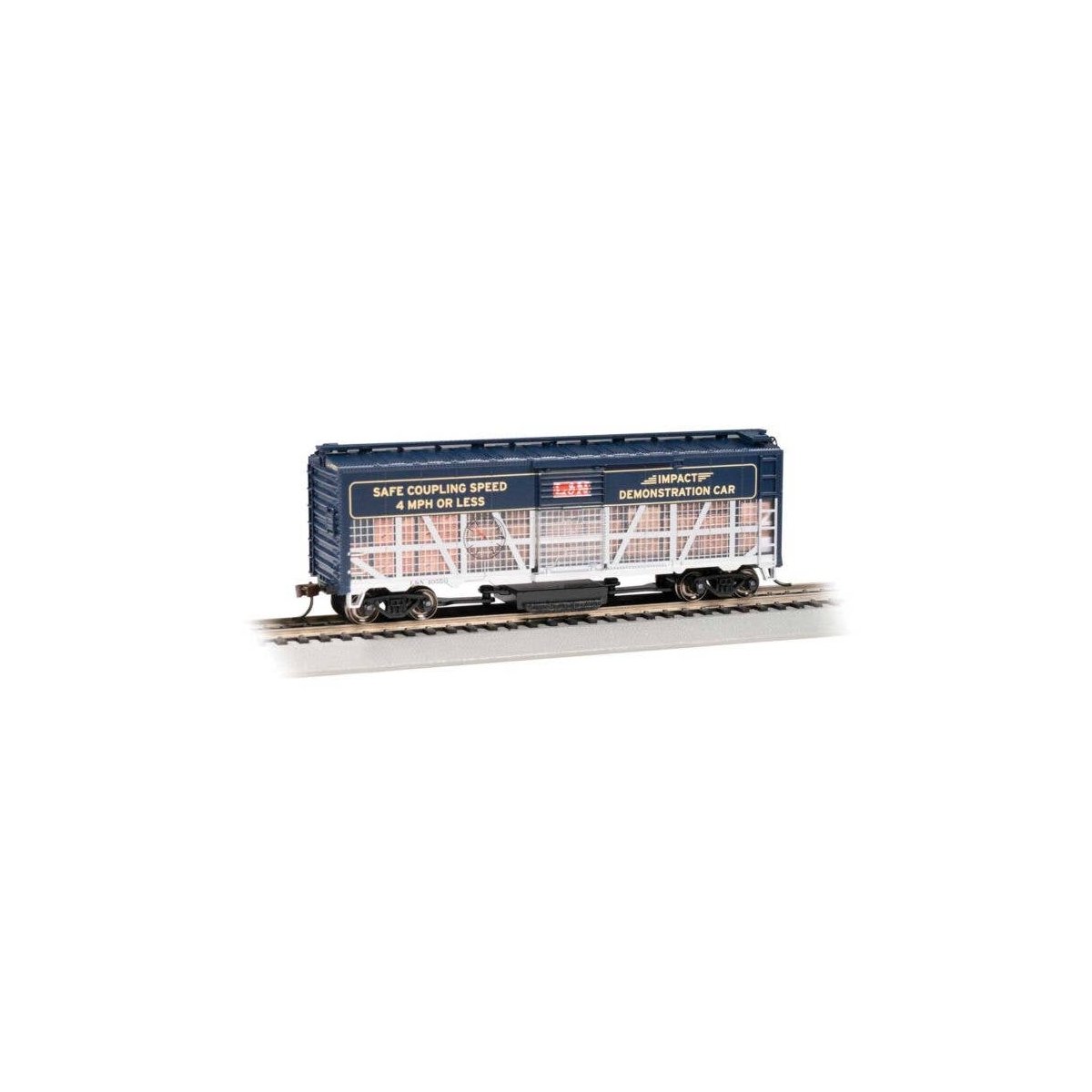 Track Cleaning 40′ Boxcar w/Removable Dry Pad - Ready-to-Run -- Louisville & Nashville 40550, HO, Bachmann Industries 16325