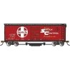 Track Cleaning 40′ Boxcar, Removable Dry Pad - Ready to Run - Silver Series -- Santa Fe 1411, HO, Bachmann Industries 16324