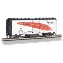 Track Cleaning 40′ Boxcar, Removable Dry Pad - Ready to Run - Silver Series -- Western Pacif, HO, Bachmann Industries 16322