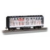 Track Cleaning 40′ Boxcar, Removable Dry Pad - Ready to Run - Silver Series -- Canadian Nati, HO, Bachmann Industries 16323