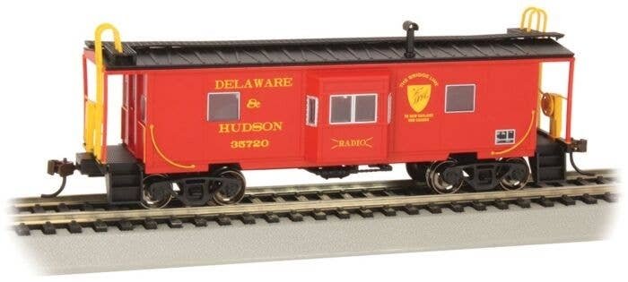 Steel Bay-Window Caboose - Ready to Run -- Delaware & Hudson 35720, HO, Bachmann Industries 73207