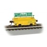 Scale Test Weight Car - Ready to Run -- Burlington Northern 979006 (yellow, green), HO, Bachmann Industries 74402