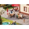 2 Tables and 12 Chairs, HO, Faller Gmbh 180957