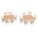 2 Tables and 12 Chairs, HO, Faller Gmbh 180957