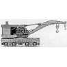 120-Ton Brownhoist Railroad Wrecking Crane - Kit -- Undecorated, HO, Tichy Train Group 4010