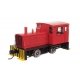 Plymouth ML-8 Industrial Switcher - Standard DC -- Red with Pilot Stripes, HO, WalthersMainline 10017