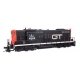 EMD GP9 - Standard DC -- Grand Trunk Western 4544 (black, white, orange), HO, WalthersProto 49804