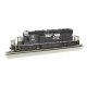 EMD SD40-2 w/DCC & Sound -- Norfolk Southern 3430 (black, white Horse Head Logo), HO, Bachmann Industries 67204