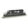 EMD SD40-2 w/DCC & Sound -- Norfolk Southern 3430 (black, white Horse Head Logo), HO, Bachmann Industries 67204