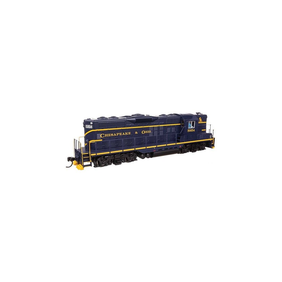 EMD GP9 Phase II with High Hood - ESU(R) Sound and DCC -- Chesapeake & Ohio 5954, HO, WalthersMainline 20494