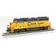 EMD GP40 - Standard DC -- Chessie System 4155 (yellow, vermillion, blue), HO, Bachmann Industries 63533