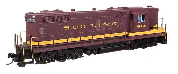 EMD GP9 Phase II with High Hood - Standard DC -- Soo Line 412, HO, WalthersMainline 10501