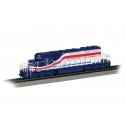 EMD SD40-2 - Sound and DCC - Sound Value -- Milwaukee Road 156 (Bicentennial, white, red, bl, HO, Bachmann Industries 67208