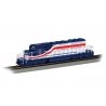EMD SD40-2 - Sound and DCC - Sound Value -- Milwaukee Road 156 (Bicentennial, white, red, bl, HO, Bachmann Industries 67208