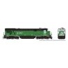 GE C36-7 - Sound and DCC -- Burlington Northern 5047 (Whiteface Scheme, Stripe Cascade Green, , HO, Rapido Trains Inc 42601