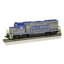 EMD GP40 - Sound and DCC - Sound Value -- CSX 6382 (Early Scheme, gray, blue), HO, Bachmann Industries 66307