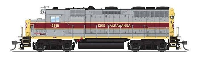 EMD GP35 Low Nose - Sound and DCC - Paragon4(TM) -- Erie-Lackawanna 2560 (gray, maroon, , HO, Broadway Limited Imports 8923