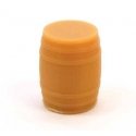 Whiskey Barrel -- pkg(5), HO, ALL SCALE MINIATURES 870842