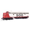EMD FP7 LokSound 5 Sound & DCC -- Soo Line 503A (white, red, black), HO, WalthersProto 42557