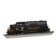 EMD BL2 - DCC -- Western Maryland 82 (black, yellow, Fireball Logo), HO, Bachmann Industries 69204